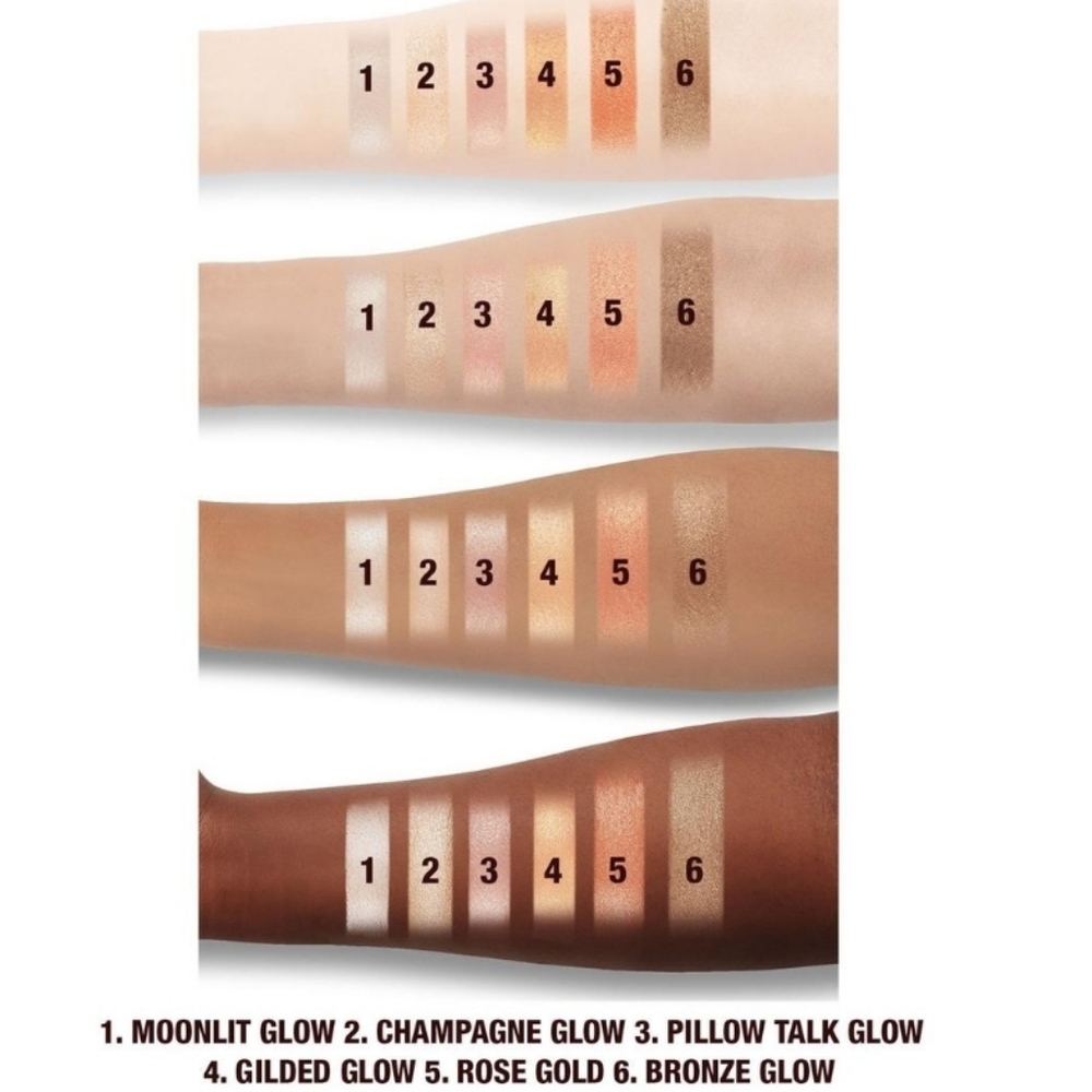 Charlotte Tilbury Glow Glide Face Highlighter Rose Gold Glow NIB - Picture 3 of 9